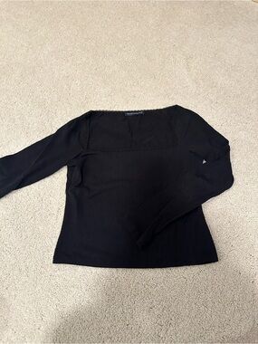 Black Lace Lined Long Sleeve
